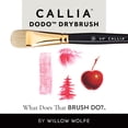 thumbnail image 6 of Willow Wolfe Callia Artist Dodo Drybrush Brush-1/2", 6 of 6