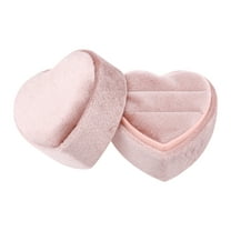 Unique Bargains Velvet Ring Box Jewelry Storage Holder Champagne