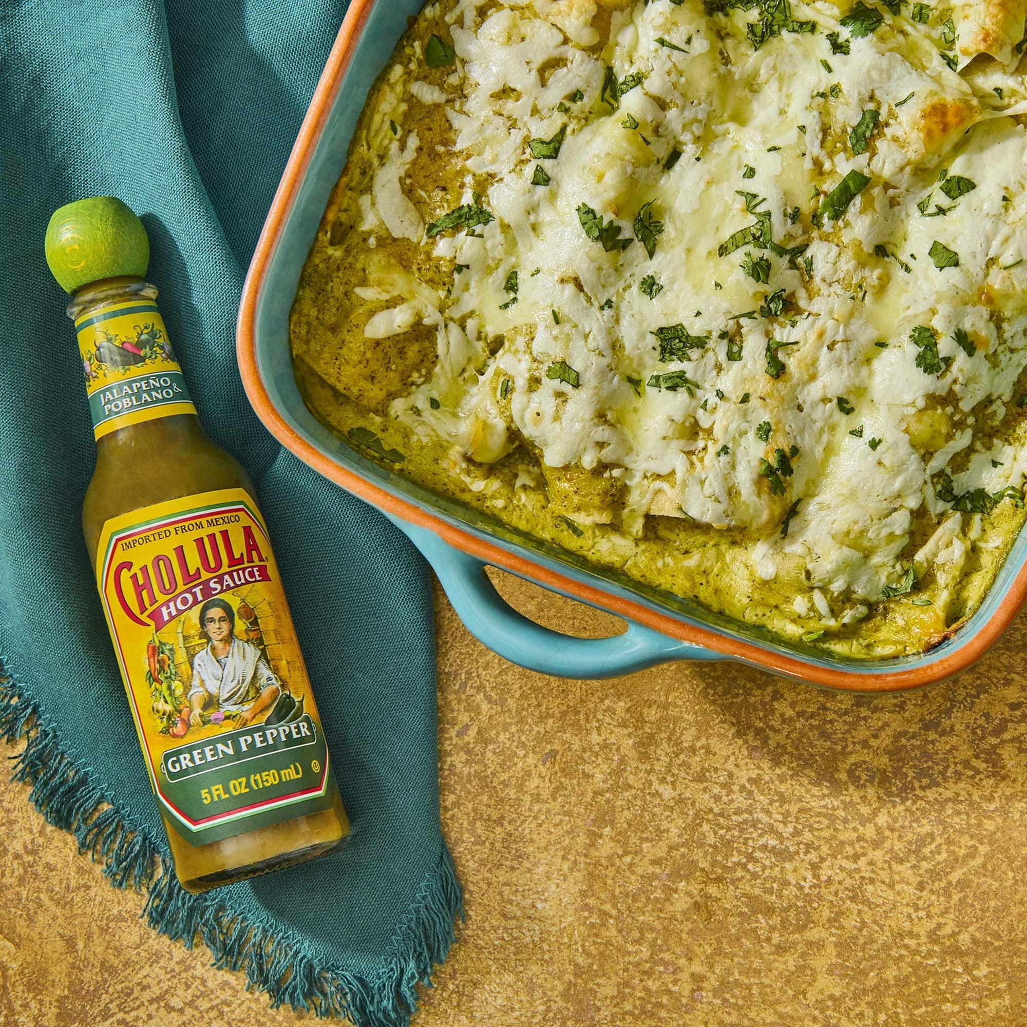 Cholula Kosher Green Pepper Hot Sauce, 5.0 fl oz