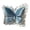 Blue, variant on Butterfly Shaped Throw Pillow - Blue - 55x55cm Velvet Cushion with Lace Trim, Elegant Decorative Pillow for Sofa, Bed & Living Room (1pc)