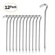 thumbnail image 1 of 12 Pack Tent Pegs Aluminium Tent Stakes Pegs with Hook - 7 Hexagon Rod Stakes Nail Spike Garden Stakes Camping Pegs for Pitching Camping Tent, Canopie, 1 of 5