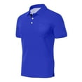 thumbnail image 5 of Men's Polo Shirts Short Sleeve Casual Shirts with Pocket Dark Blue XXXXL, 5 of 5