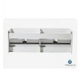 thumbnail image 3 of Fresca Largo 57" White Modern Double Sink Bathroom Cabinet, 3 of 3