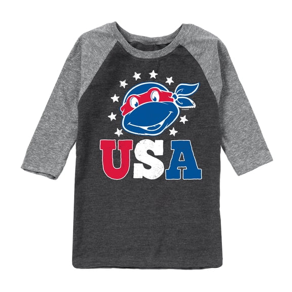 Teenage Mutant Ninja Turtles - USA Raphael - Youth Raglan Tee