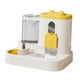 thumbnail image 2 of Comedero y bebedero automático para mascotas 2 en 1, dispensador de agua antideslizante, comedero para gatos Amarillo, 2 of 8