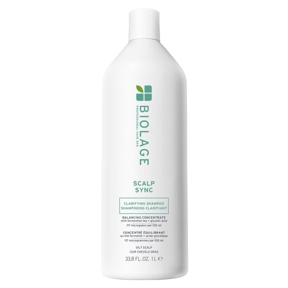 Biolage Scalp Sync Clarifying OLF24 Shampoo - Residue & Buildup Remover, For Oily Scalp, Fermented Tea & Glycolic Acid, Vegan & Paraben-Free