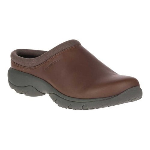 merrell leather clogs