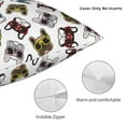 thumbnail image 4 of Rateoe Bulldog Sunglasses Face Pattern Throw Pillow Cover Premium Pillow Stuffer Sham Square for Decorative Cushion Bed Couch Sofa(Pillow insert not included), 4 of 8