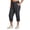 Charcoal, variant on Active Women's Plus Size Lightweight Woven Capri Pant With Pockets