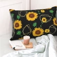 thumbnail image 4 of Fotbe Flower (2) Funda de Almohada Decorativa Estilo Occidental, Lujo en Algodón, Fundas para Almohadas King, Cojín Estampado para Decoración del Hogar-16"x24", 4 of 6