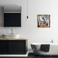 thumbnail image 4 of Stupell Industries Bohemian Urban Bathing Bear Gold Floating Frame Canvas Art, 18 x 18, by Leon Devenice, 4 of 8
