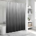thumbnail image 6 of Grey Ombre Bathroom Shower Curtains with 12 Hooks Polyester Waterproof Shower Curtain for Stalls and Bathtubs Contemporary Gradient Abstract Art Decorative Bathroom Privacy Curtain 36x72 Inches, 6 of 8