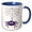 Blue/White, variant on 3drose, Cool Funny Purple Spider and Web Cartoon, 11oz Mug