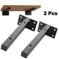 thumbnail image 2 of 2Pcs Stainless Steel Industrial Wall Shelf Bracket Heavy Shelf Support Brackets, 2 of 4