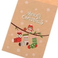 thumbnail image 4 of 48Pcs Christmas Kraft Paper Bags  Favor Candy Cookie Gift Wrapping Bags, 4 of 6
