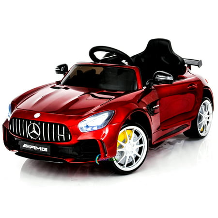 Electric power 12V Mercedes GTR ride on car for Kids with Remote Control Opening doors LED lights MP3 -