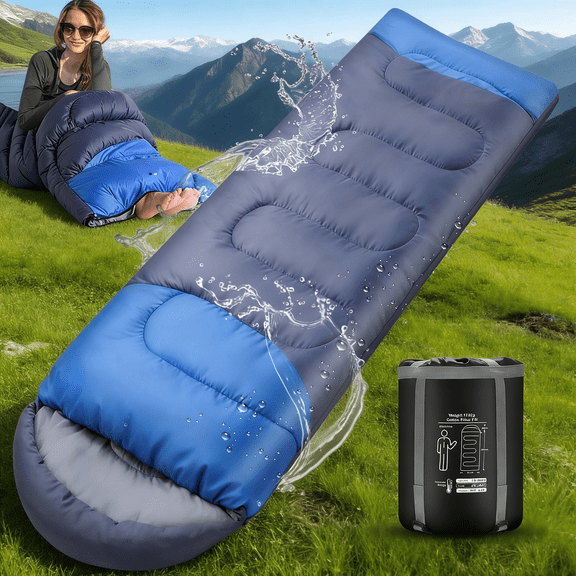 SPBTAR Sleeping Bag, Waterproof Windproof Lightweight Sleeping Bags for Adults & kids with Compression Sack, All Season Sleeping Bags  for Camping, Hiking, Travel, Outdoor