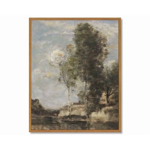 Drsoum Vintage Landscape Framed Wall Art, 8x10 In