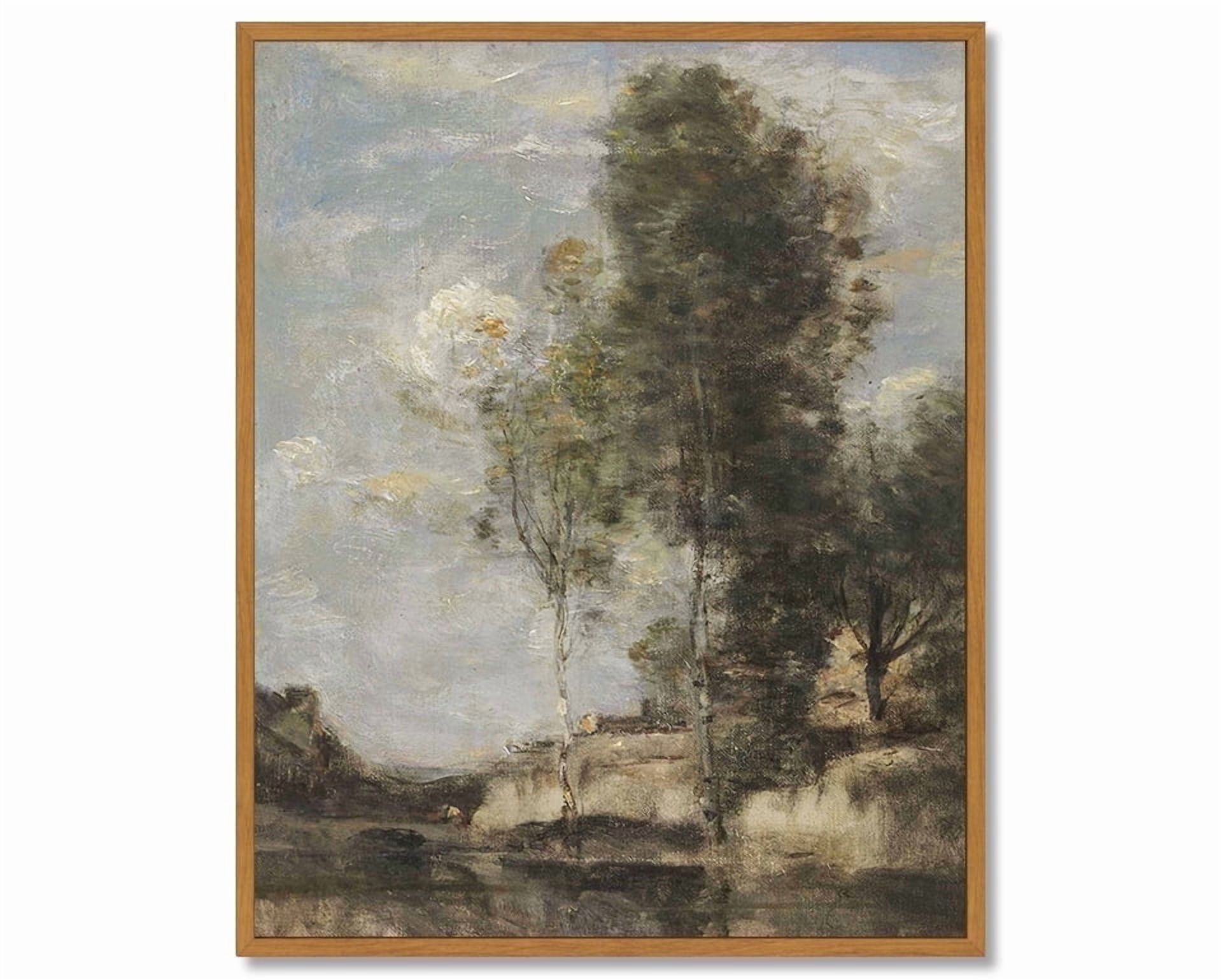 Drsoum Vintage Landscape Framed Wall Art, 8x10 In photo 1