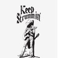 thumbnail image 5 of Keep Strummin' Cowboy Americana Women's White Crew Neck Short Sleeve Crop Top-Small, 5 of 6