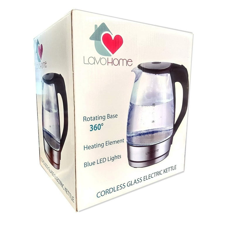  Beautiful 1.7 Liter One-Touch Electric Kettle, by Drew Barrymore  (Cornflower Blue): Home & Kitchen