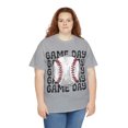 thumbnail image 3 of Retro Baseball Game Day T-Shirt, Baseball Lover Mom Shirt Gift Tee, 3 of 8