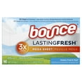 thumbnail image 3 of Bounce Lasting Fresh Mega Dryer Sheets, 90 Ct, Outdoor Fresh & Clean, 3 of 10