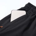 thumbnail image 6 of KHONTS Men's Cool Athletic Running Shorts Quick Dry Workout Shorts Lightweight Sports Gym Basketball Tennis Hiking Short Pants Black M, 6 of 7