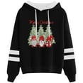 thumbnail image 2 of Christmas Santa Hoodies for Women 2025 Long Sleeve Holiday Graphic Hooded Sweatshirt Hoodie Pullover Tops, 2 of 3