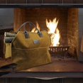 thumbnail image 5 of STAGE Sac de Transport en Toile Cirée Robuste, Grand Sac en Bois pour Feu, Support de Bois Durable - Rouille, 5 of 5