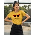 thumbnail image 2 of Retro Red Heart Sunglasses T-Shirt Women -Image by Shutterstock, Female x-Large, 2 of 4