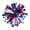 B, variant on Sktrjpolfis Patriotic Glitter Tassel Ball, 5.71 Inch Red White Blue Party Decoration, 1-Pack