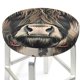 thumbnail image 3 of Balery Butterfly Cow With Flowers Fundas de asiento para taburete de bar redondo de tela de terciopelo ajustables que protegen de arañazos y manchas para sillas de 14 a 17 pulgadas.-13 inch, 3 of 7