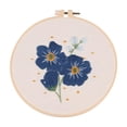 thumbnail image 1 of Rongfmy Embroidery Starter Kits Blue Blue with Hoop, 1 of 8