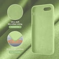thumbnail image 5 of iPhone SE Case 2022/2020, iPhone 7 8 Case, Silicone Ultra Slim Shockproof Phone Case with [Soft Microfiber Lining], 4.7 inch, Tea Green, 5 of 5