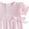 thumbnail image 4 of JUMEYU Baby Girl Bubble Romper Newborn Baby Girl Summer Outfit Romper Jumpsuit Infant Clothes 0 3 6 9 12 18 24 Months (Pink,6-12 Months), 4 of 4