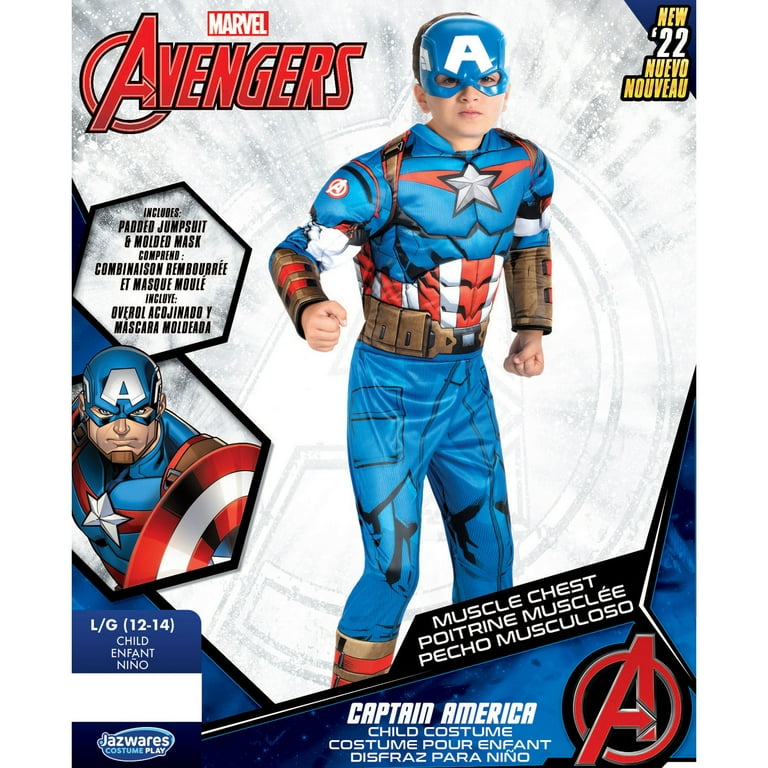 Jazwares Captain America Steve Rogers Child Qualux Costume - Small