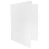 JAM Paper Linen Two Pocket Folders, White, 25 per Pack
