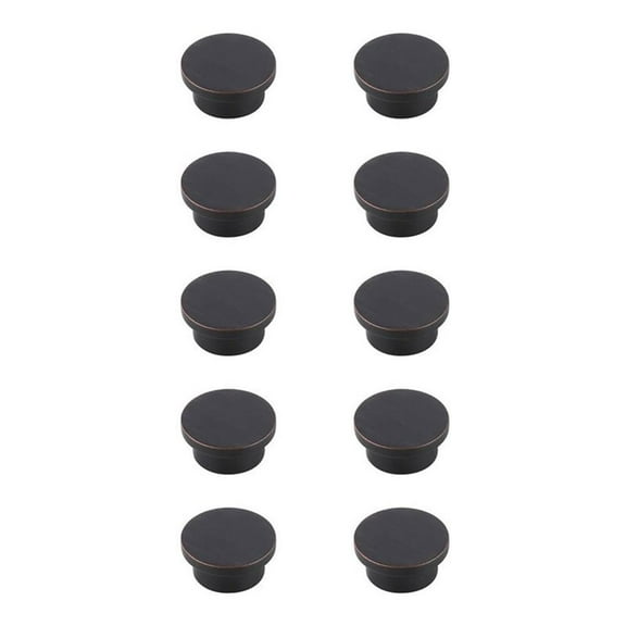 Elegant Decor KB2009-ORB-10PK 1.6 in. Trovon Oil-Rubbed Bronze Oversize Round Knob, Set of 10