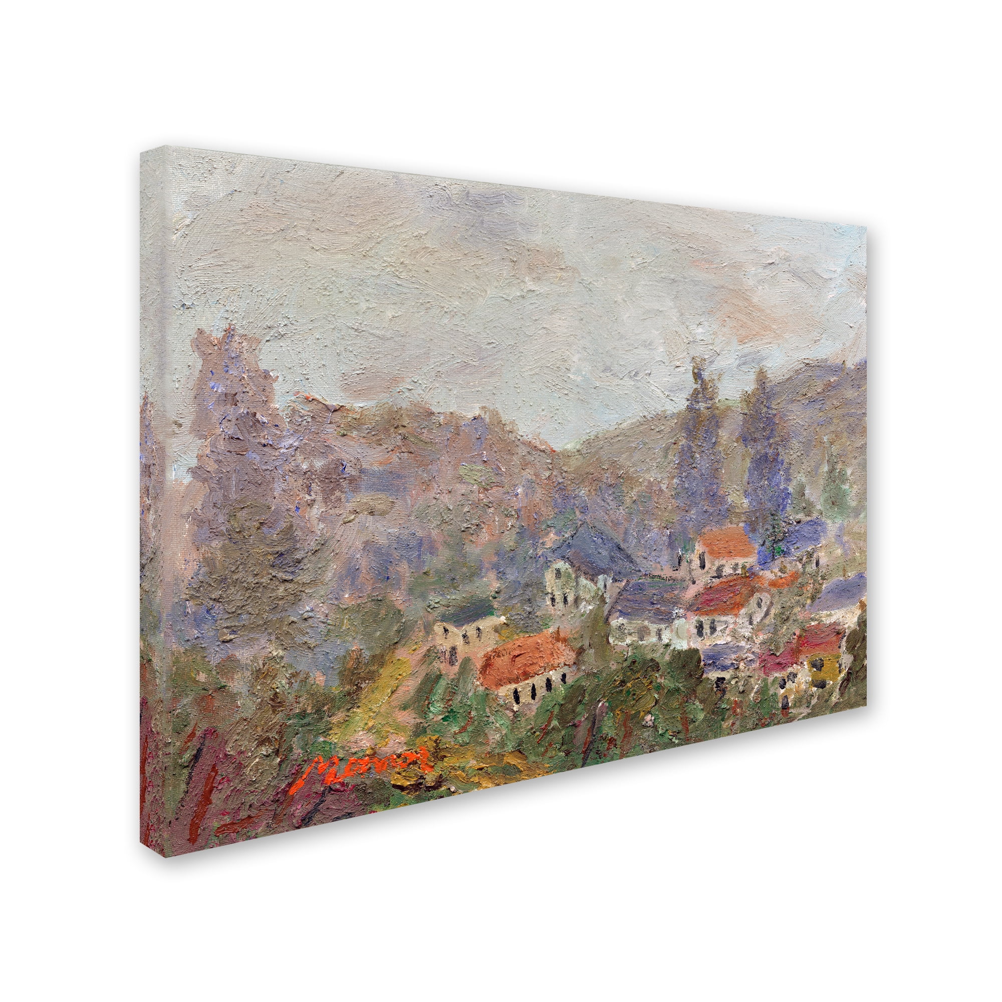 Trademark Fine Art "Misty Morning" Canvas Art by Manor Shadian