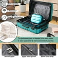 thumbnail image 6 of 3 Piece Expandable Luggage Sets on Sale, SEGMART Carry on Suitcase with TSA Lock, Hardshell Luggage Dual Spinner Wheels Set: 20in 24in 28in, Portable Suitcase for Traveling, Soft Blue, S6547, 6 of 7