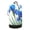 Blue Iris Flowers, variant on Large Capacity Drawstring Laundry Backpack Portable Dirty Clothes Hamper Rose