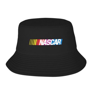 NASCAR Icon Logo Black Snapback Trucker Hat - Mesh Back Structured Cap For Racing Fans