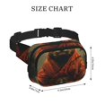 thumbnail image 4 of Fotbe Jungle Meditating Panda Cangurera Cuadrada con Estampado de Doble Capa, Bolsa de Cintura Ajustable Mini para Hombres y Mujeres, 4 of 9