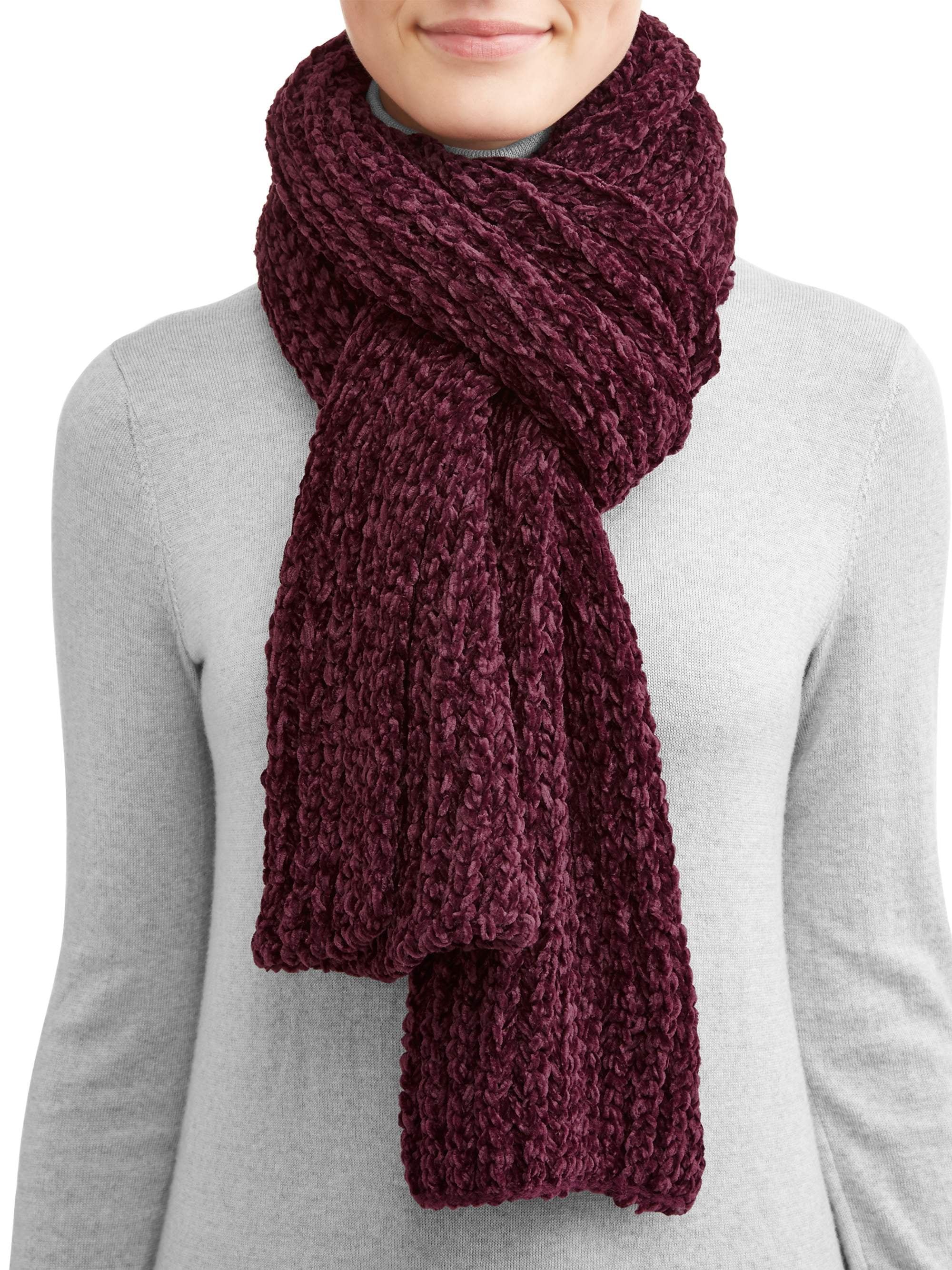 Women's Chenille Oblong Scarf
