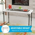thumbnail image 3 of Lifetime 4-foot Fold-in-Half Adjustable Table, Almond - 4432, 3 of 7