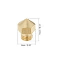 thumbnail image 2 of 0.2mm 3D Printer Nozzle, Fit for MK10 Extruder Head, for 1.75mm Filament Brass 5pcs, 2 of 4