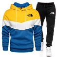 thumbnail image 3 of Sudadera con capucha y pantalones deportivos estampados de primavera y otoño para hombre, traje deportivo de dos piezas para exteriores, moda urbana, fitness y ocio, 3 of 5