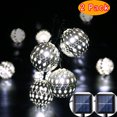 2Pack Qedertek Outdoor Garden Lighting Solar String Lights 11ft 10 LED
