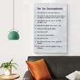 thumbnail image 4 of The Ten Commandments 4 Canvas Art Poster and Wall Art Picture Print Modern Family bedroom Decor Posters 24x36inch(60x90cm), 4 of 6